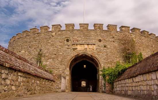 The entrance of Deal Castle The entrance of Deal Castle