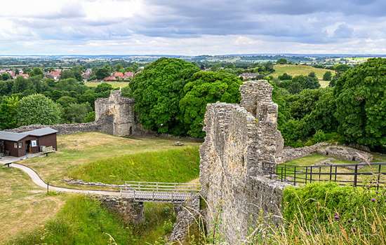The ruins of Pickering Castle The ruins of Pickering Castle