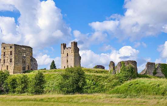 The exterior of Helmsley Castle The exterior of Helmsley Castle