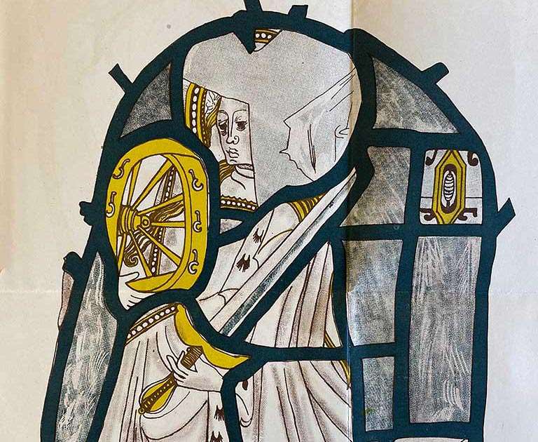 St Catherine stained glass St Catherine stained glass