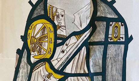 St Catherine stained glass St Catherine stained glass